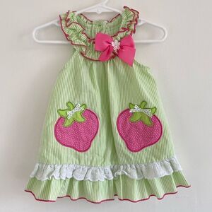 Nannette Vintage Strawberry Fruits Dress